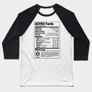 ASTRO Nutritional Facts Baseball T-Shirt